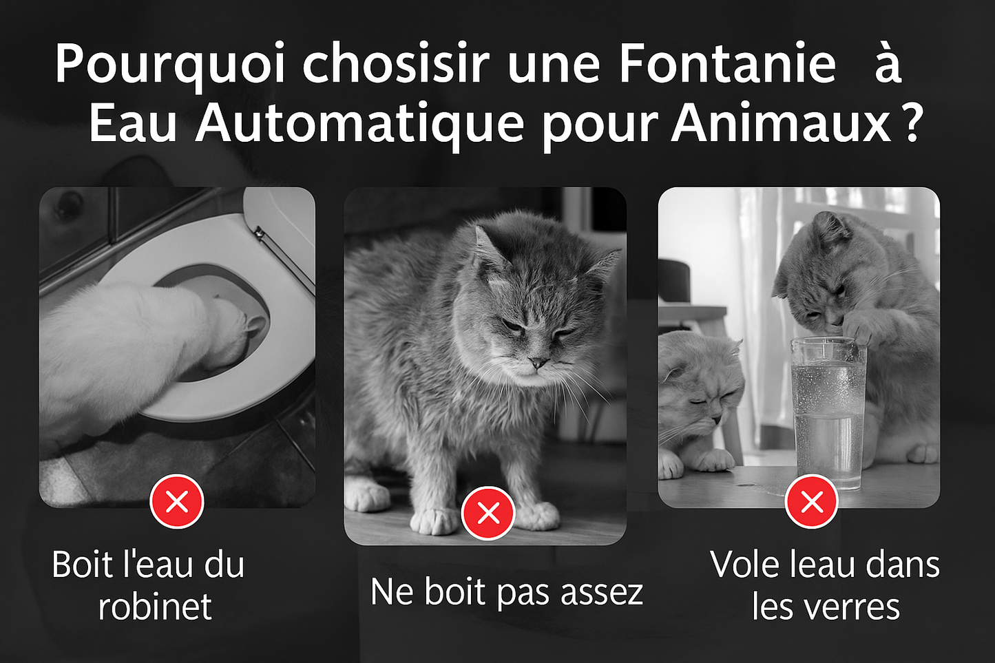 Fontaine à Eau Automatique ROJECO pour Chats & Chiens – Ultra Silencieuse avec Double Filtration