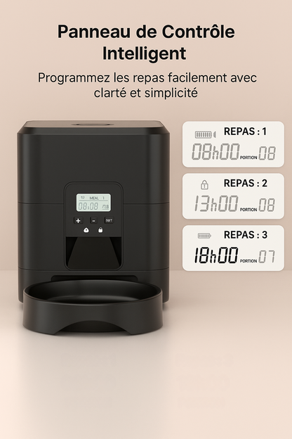 Distributeur Intelligént pour Chiens & Chats – Écran LCD & Programmation Facile
