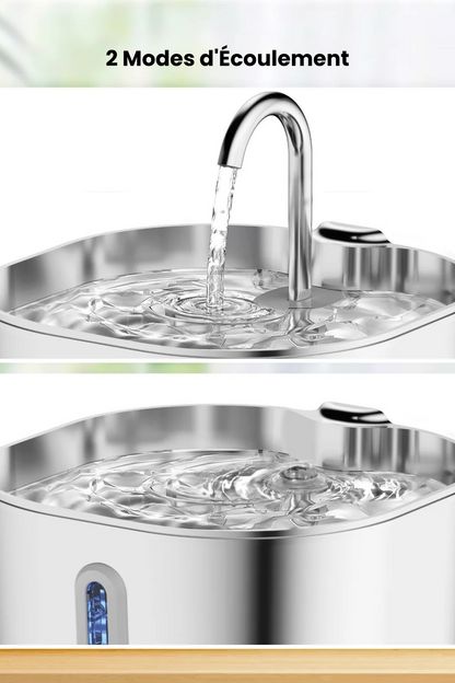 ZyFeeder Inox 2.2L – Fontaine à Eau Automatique pour Chat & Petit Chien