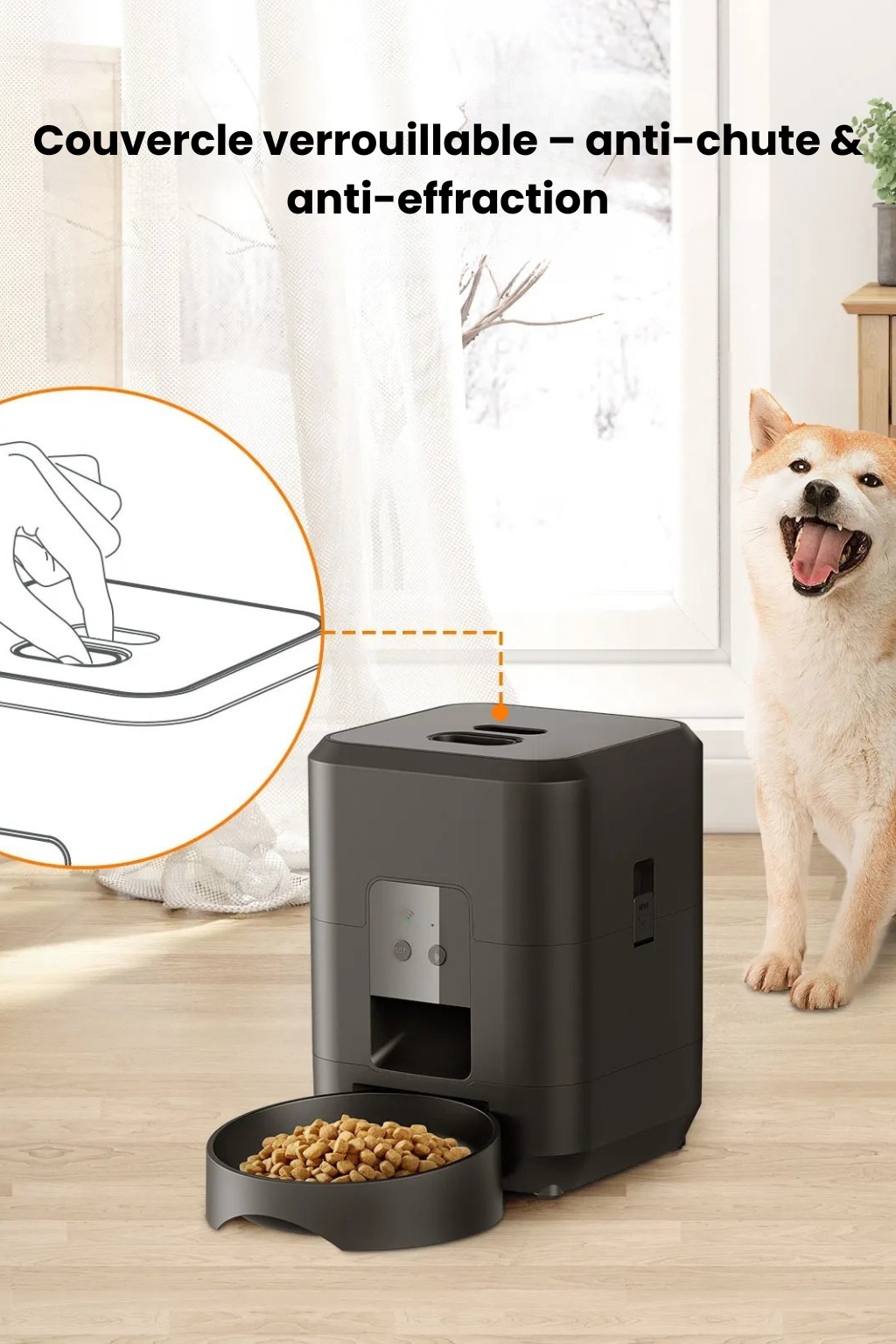 Distributeur Intelligént pour Chiens & Chats – Écran LCD & Programmation Facile