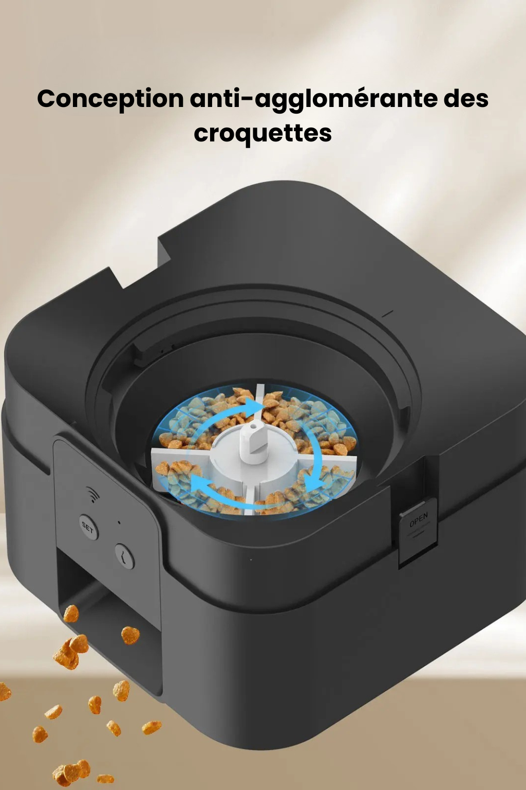 Distributeur Intelligént pour Chiens & Chats – Écran LCD & Programmation Facile