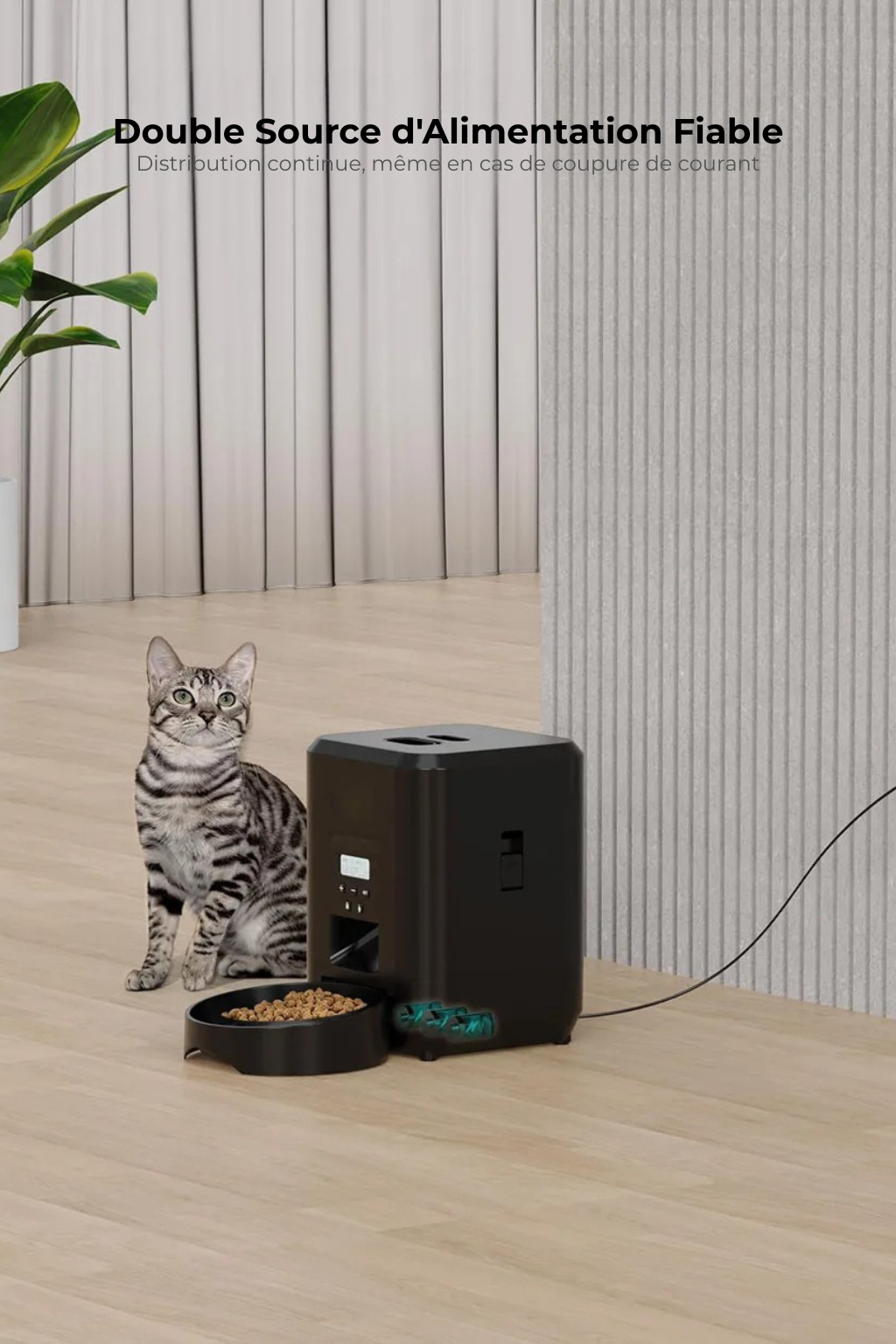 Distributeur Intelligént pour Chiens & Chats – Écran LCD & Programmation Facile