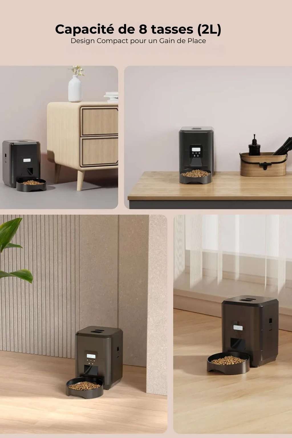 Distributeur Intelligént pour Chiens & Chats – Écran LCD & Programmation Facile