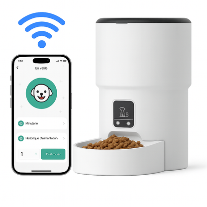 SmartFeeder Connect™ – Distributeur Automatique Wi-Fi Haute Technologie pour Chiens & Chats