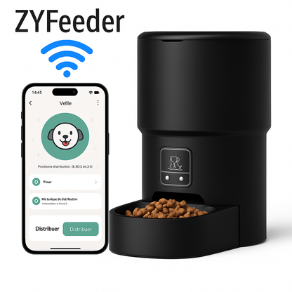 Distributeur Intelligént pour Chiens & Chats – Écran LCD & Programmation Facile
